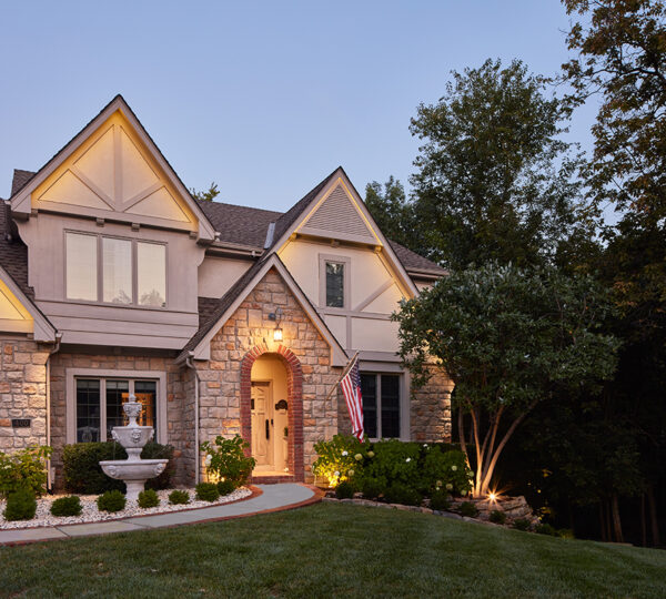 house exterior at dusk